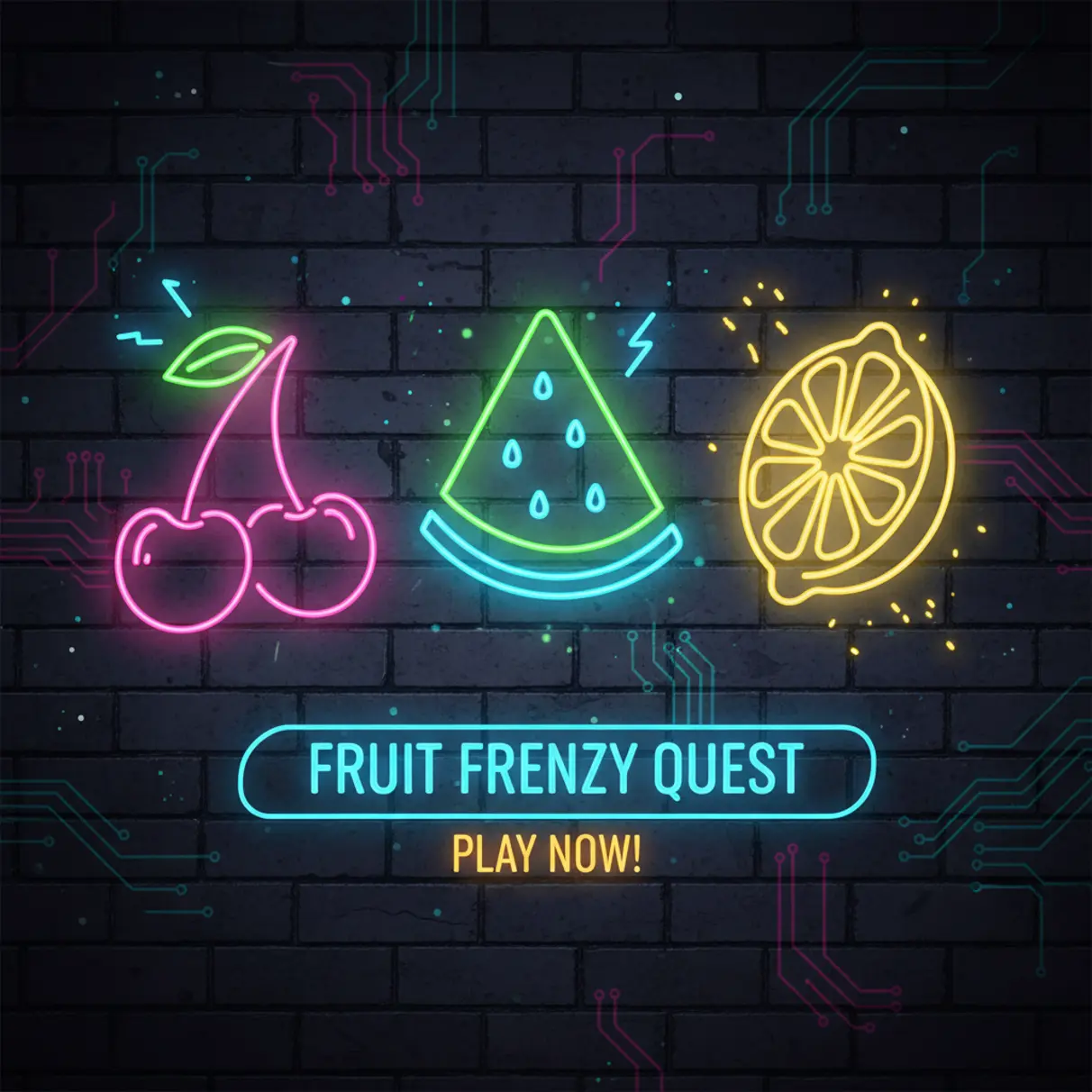 Neon Fruits Preview